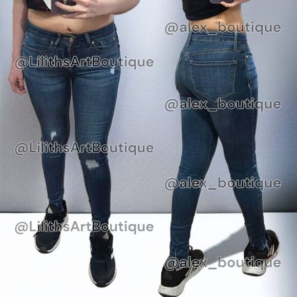 Denizen from Levi's Mid Rise Jeggings(A011)-Size 1M (25x30) for Women - Picture 1 of 10